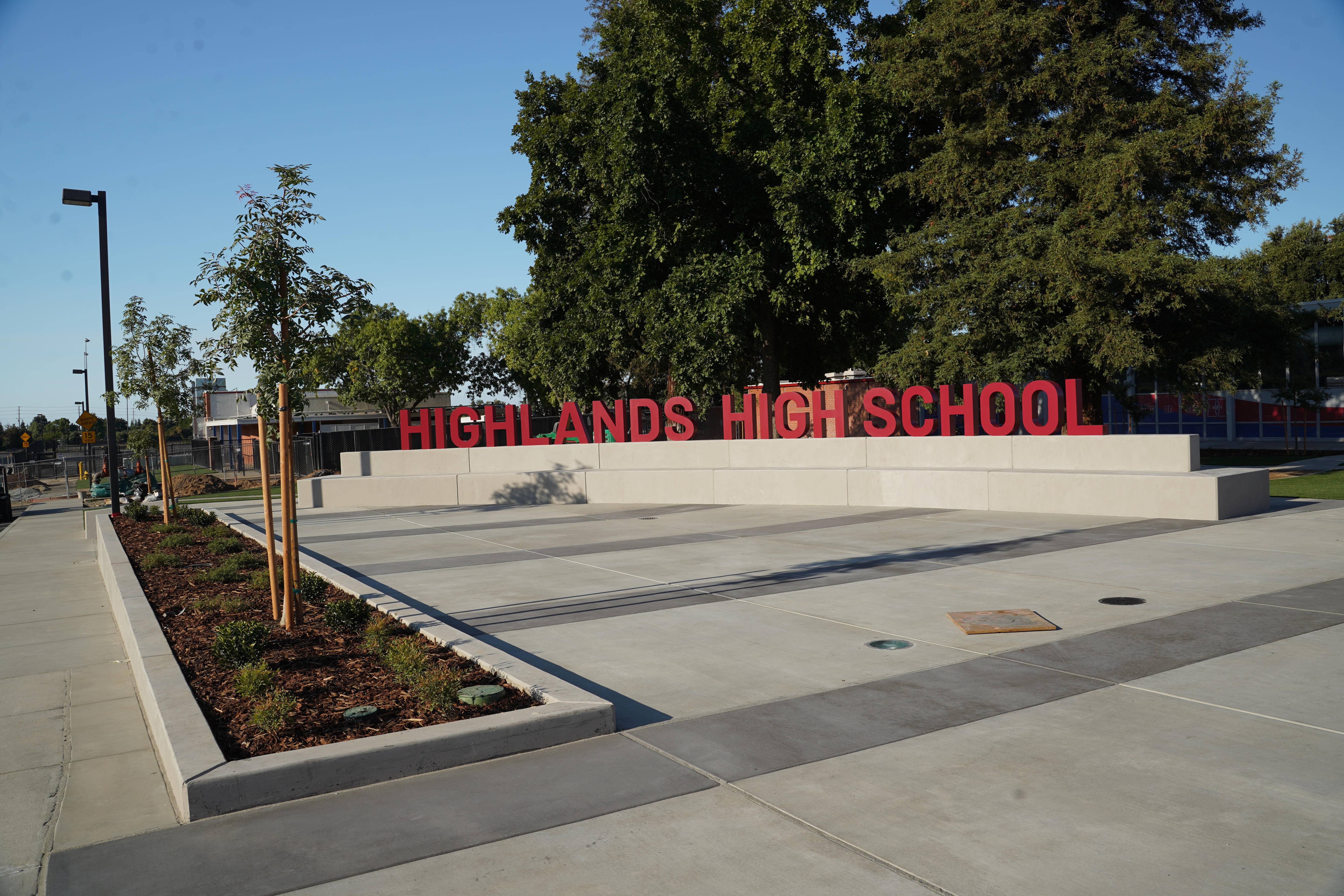 front of high school